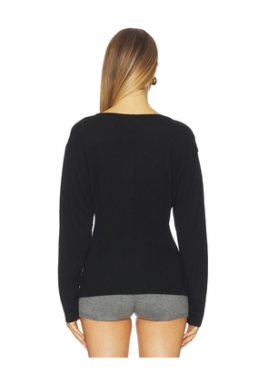 EB Denim Millie Boat Neck Sweater in Black. Size L. Also in M.