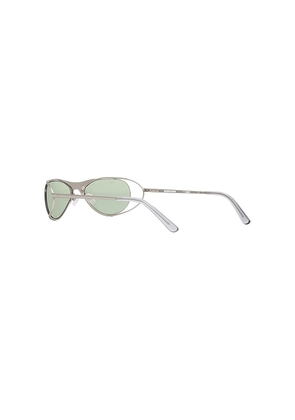 BRU Eyewear Tommy Sunglasses in Metallic Silver.