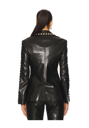 Cinq a Sept Studded Milly Jacket in Black. Size 0. Also in 2, 4.