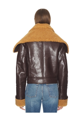 Camila Coelho Elba Jacket in Brown. Size S. Also in XXS, XS, M.