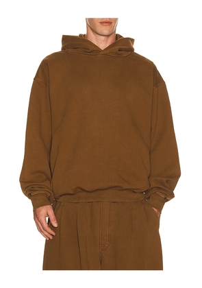 Art Community Staple Hoodie in Brown. Size L. Also in M, S, XL/1X.