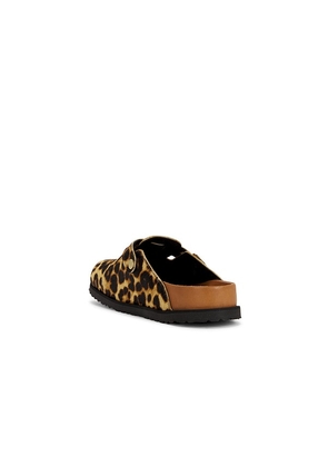 Birkenstock 1774 Boston Pony Hair Exq 1774 Mule in Brown. Size 42. Also in 43, 45.