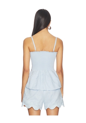 Ancora Yavira Top in Baby Blue. Size M. Also in S, L.