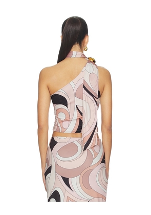 Cin Cin Cosmos Halo Top in Blush,Beige. Size XS. Also in S, M, L, XL.