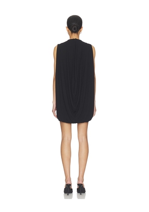 Alexander Wang Fitted Mini Dress With Drape Back in Black. Size L. Also in M, S, XS.