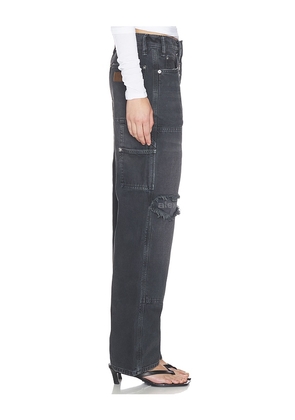 Alexander Wang Mid Rise Carpenter Jeans With Zip in Black. Size 24. Also in 25, 26, 27, 28.
