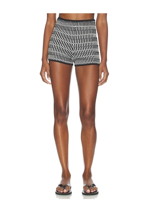 DEVON WINDSOR Grazia Short in Black,White. Size L. Also in M, S, XL, XS.