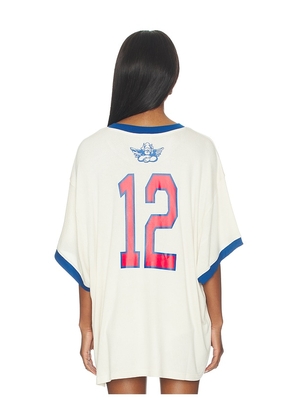 Boys Lie Sporty Spice Bf Tee in Ivory.