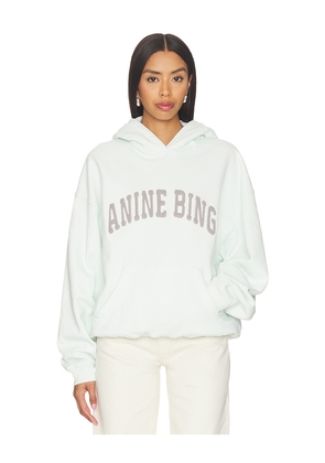 ANINE BING Harvey Hoodie in Mint. Size L. Also in M, S, XL, XS, XXS.
