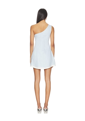 AZULU Maroon Dress in Baby Blue. Size L. Also in XXS, XS, XL.