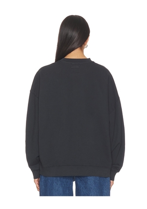ANINE BING Miles Tiger Sweatshirt in Black. Size L. Also in XS, S, M.