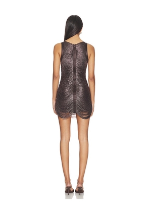 Cult Gaia Madison Dress in Brown. Size L. Also in XS, XXS.