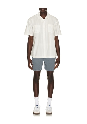 Brixton The Vintage Woven Shirt in White. Size L. Also in M, S, XL/1X.