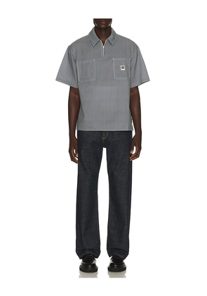 Brixton Journey Lightweight Woven Shirt in Navy. Size L. Also in M, S, XL/1X.
