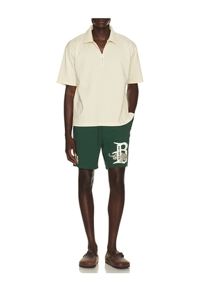Brixton Everyday Stretch Hybrid 18 Shorts in Green. Size L. Also in M, S, XL/1X.