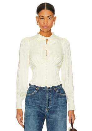 HEARTLOOM Hallie Top in Ivory. Size M. Also in XS.