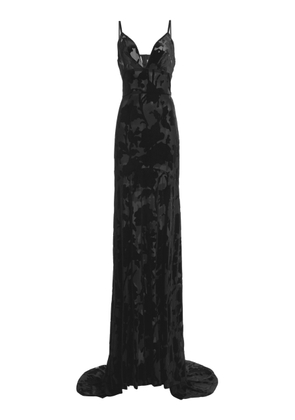 Greta Constantine Chealsea Floral Velvet Maxi Dress - Moda Operandi
