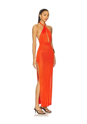 Flook The Label Asha Dress in Orange. Size M. Also in L, XL.