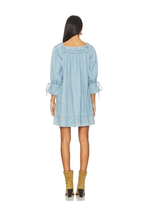 Free People Sonora Denim Mini Dress in Blue. Size M. Also in S.