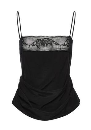 Magda Butrym Silk Floral-Embellished Tank Top - Moda Operandi