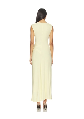 SIMKHAI Acacia Midi Dress in Yellow. Size S. Also in M.