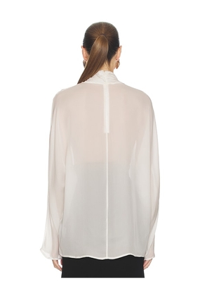 Helsa Dolman Popover Top in Cupro in Ivory. Size L. Also in XL.