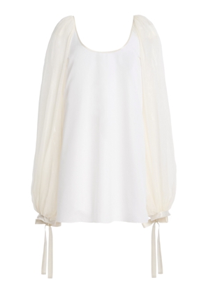 Mel Usine Sibylle Ribbon Cotton-Poplin Dress - Moda Operandi
