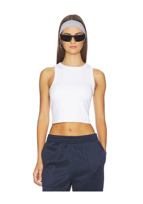 Halfdays Sunn Seamless Racerback Top in White. Size L. Also in M, S, XL, XS.