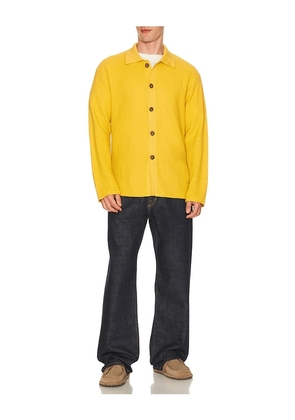 ISA BOULDER Aurum Drift Shirt in Mustard. Size S. Also in L, XL/1X.