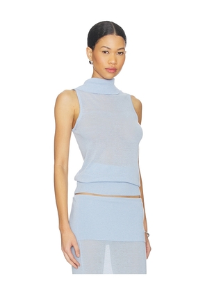 Geel x REVOLVE Serra Tunic in Baby Blue. Size L. Also in S, XS, M.