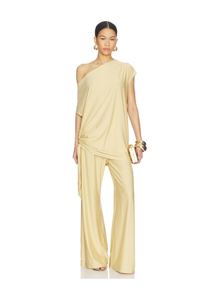 Goldbergh Leone Dress in Metallic Gold. Size L. Also in M, S, XS.