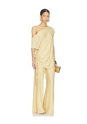 Goldbergh Leone Dress in Metallic Gold, yellow. Size L. Also in XS, S.