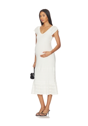 HATCH The Celia Dress in White. Size L. Also in M, S, XL, XS.