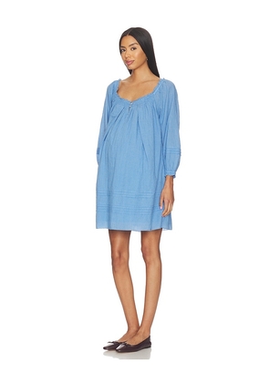 HATCH The Lottie Secret Nursing Dress in Blue. Size L. Also in XS, S.