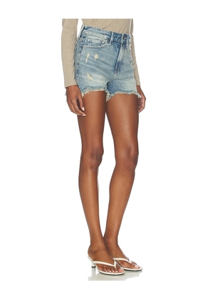 Good American Bombshell Shorts in Blue. Size 0. Also in 4, 6, 8, 14.