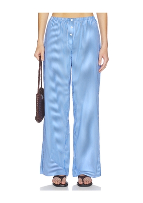 Good American Poplin Pull On Pants in Blue,White. Size L. Also in M, S, XL, XS, XXL.