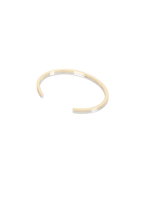 Jennifer Fisher Thread Cuff Bracelet in Metallic Gold.