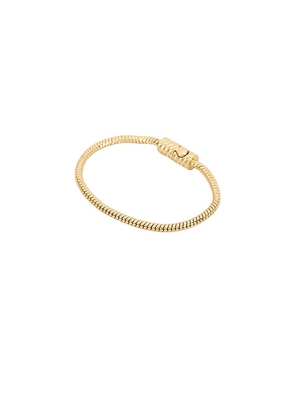 Jennifer Fisher Madison Flex Bracelet in Metallic Gold.