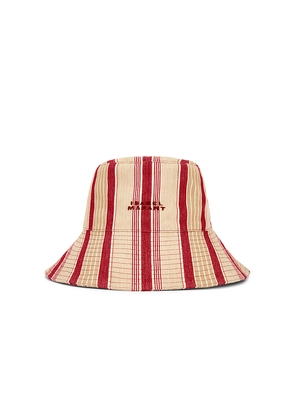 Isabel Marant Shaelyn Hat in Red.