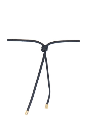 Jennifer Fisher Puffy Heart Adjustable Choker Necklace in Metallic Gold.