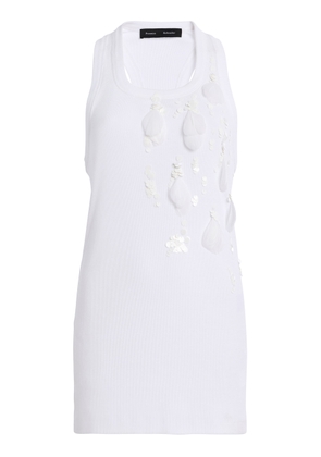 Proenza Schouler Tana Embroidered Cotton Top - Moda Operandi