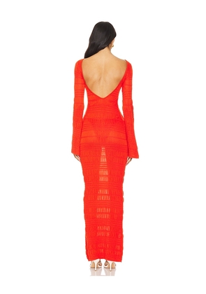Lovers and Friends Dorit Maxi Dress in Red. Size L. Also in XS, XXS, S, M, XL.