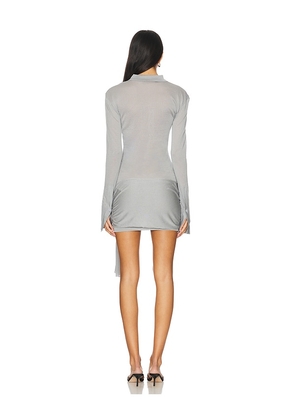 LIONESS Soho Mini Dress in Grey. Size L. Also in M, S, XL, XS, XXL, XXS.