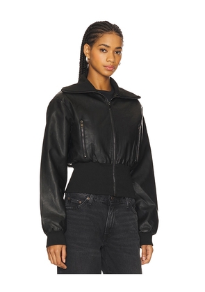 LIONESS Westwood Crop Jacket in Black. Size XS. Also in XXS, S, M, L.