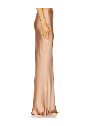 Norma Kamali Obie Bias Skirt in Brown. Size S. Also in M.