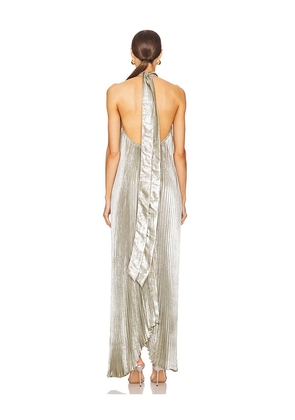 L'IDEE Opera Gown in Sage. Size 12/L. Also in 10/M, 8/S.