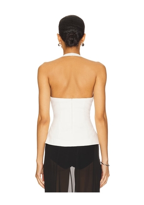 MISHA Alusia Top in Ivory. Size M. Also in XS, S, L.