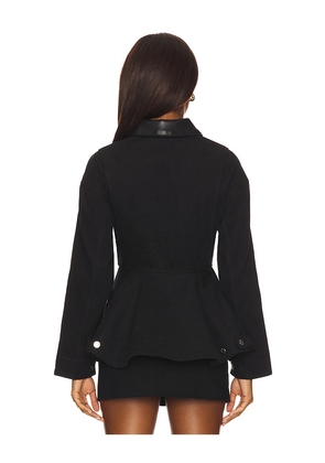 Line & Dot Eton Peplum Jacket in Black. Size S. Also in M.