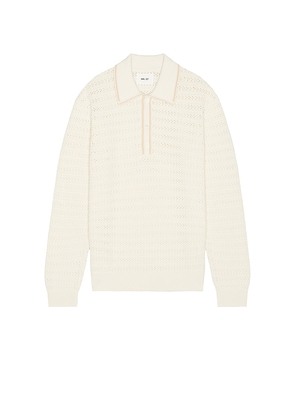 NN07 Josh Long Sleeve Polo 6636 in Ivory. Size M. Also in L.