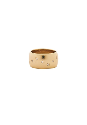 MIRANDA FRYE Celeste Ring in Metallic Gold. Size 6. Also in 5, 7.